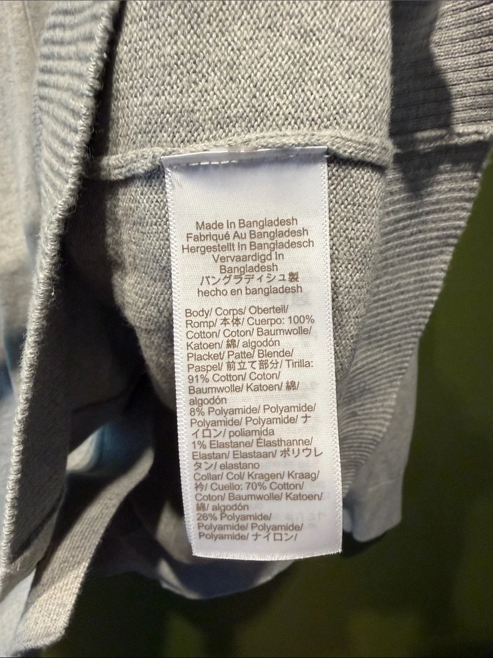 J. Crew Men's Light Gray Button-Up Cardigan